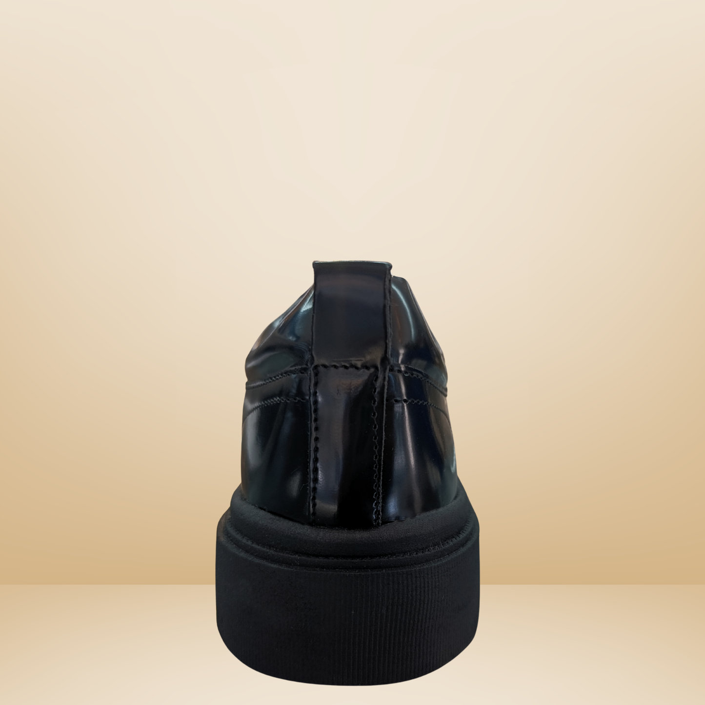 Zapato casual negro de plataforma para caballero - Fashino -GA5602