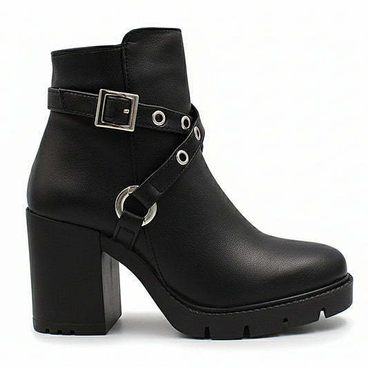 Bota para dama con arnes decorativo - Been class 19693