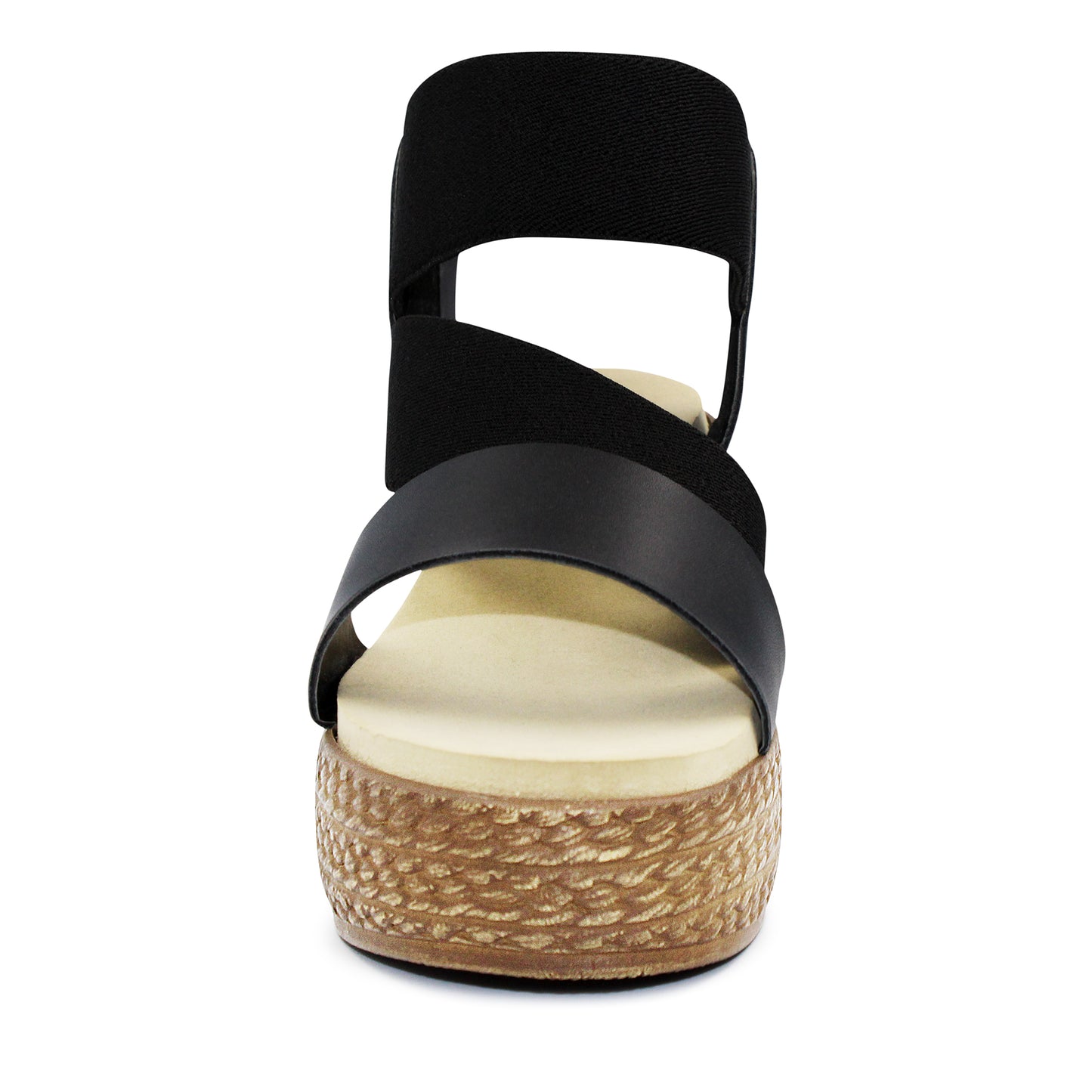 Sandalias con plataforma para dama ZENA negro - 3962