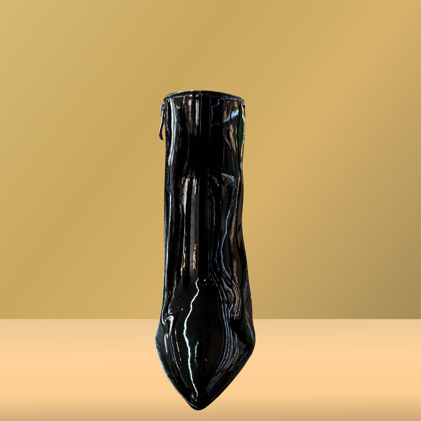 Botas de tacon en charol negro para dama - Berlin - 91303301