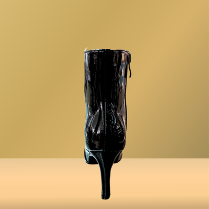 Botas de tacon en charol negro para dama - Berlin - 91303301