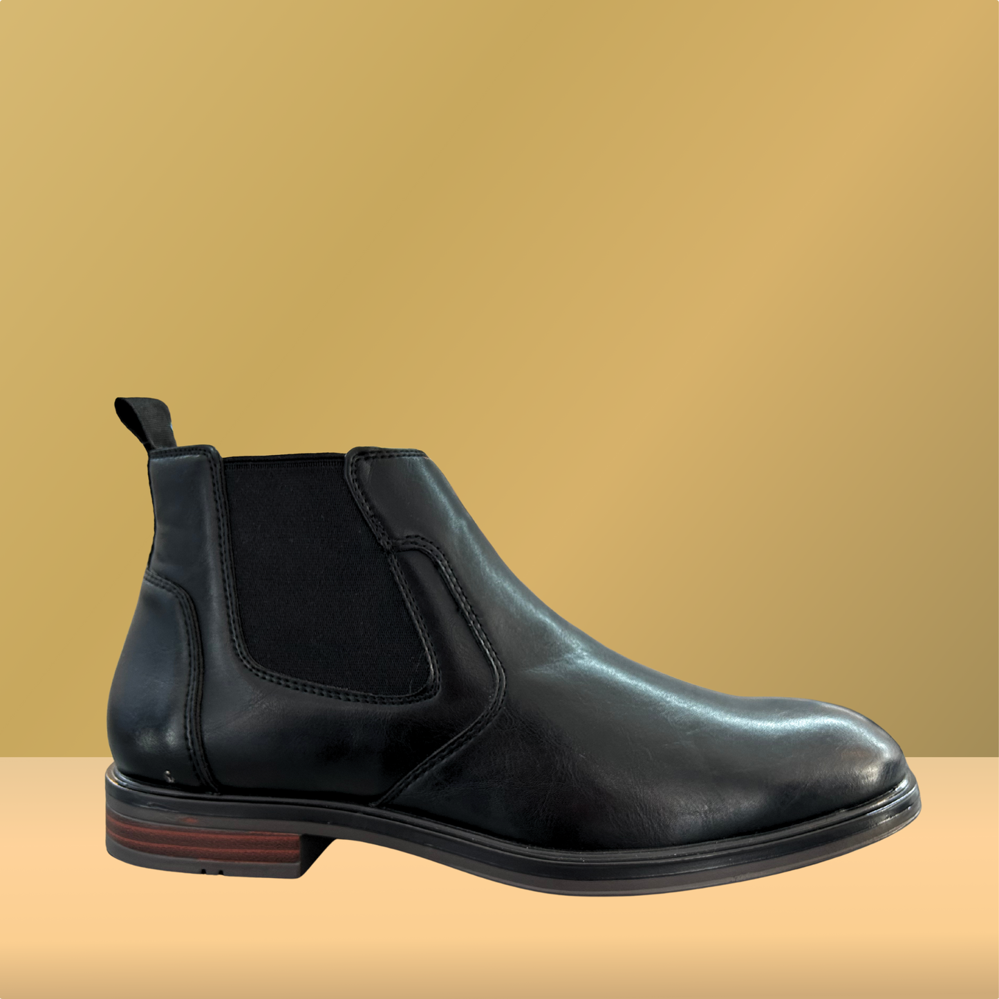 Botin tipo Chelsea negro clásico para caballero - Ozono -679301