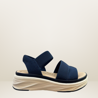 Sandalia casual para dama beige - vía urbana -26826-9