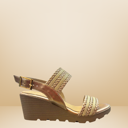 Sandalia para dama Paulie -Oro rosado-2709