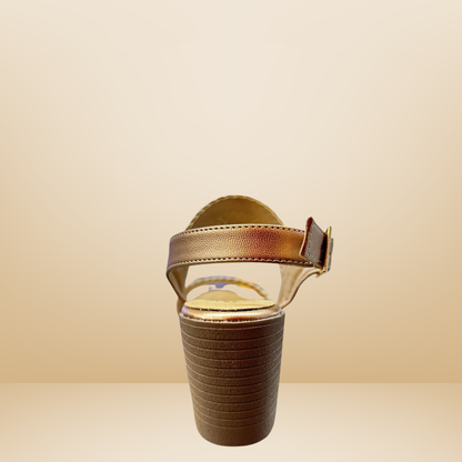 Sandalia para dama Paulie -Oro rosado-2709