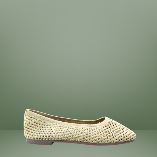 Balerina beige tejido tipo malla-Berlin-92742002