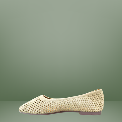 Balerina beige tejido tipo malla-Berlin-92742002