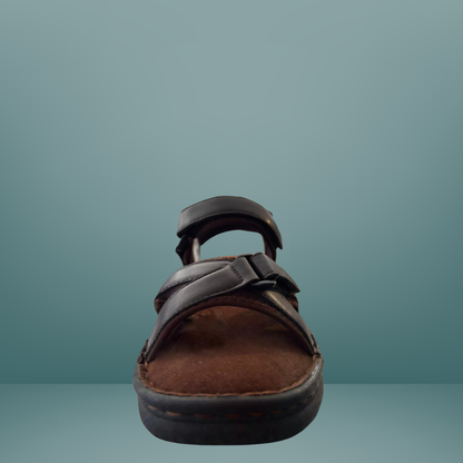 Sandalia casual para caballero café -611501