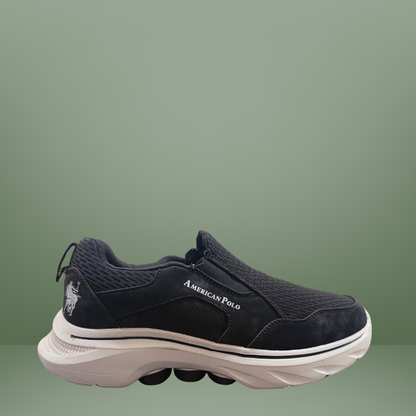 Tenis casual para caballero tipo slip on been class-Negro-2672