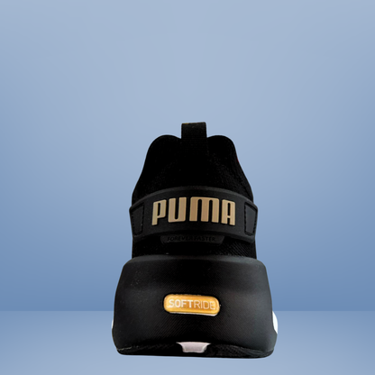 Tenis deportivos puma con detalles dorados -Negro- 31046004