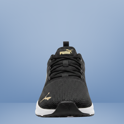 Tenis deportivos puma con detalles dorados -Negro- 31046004