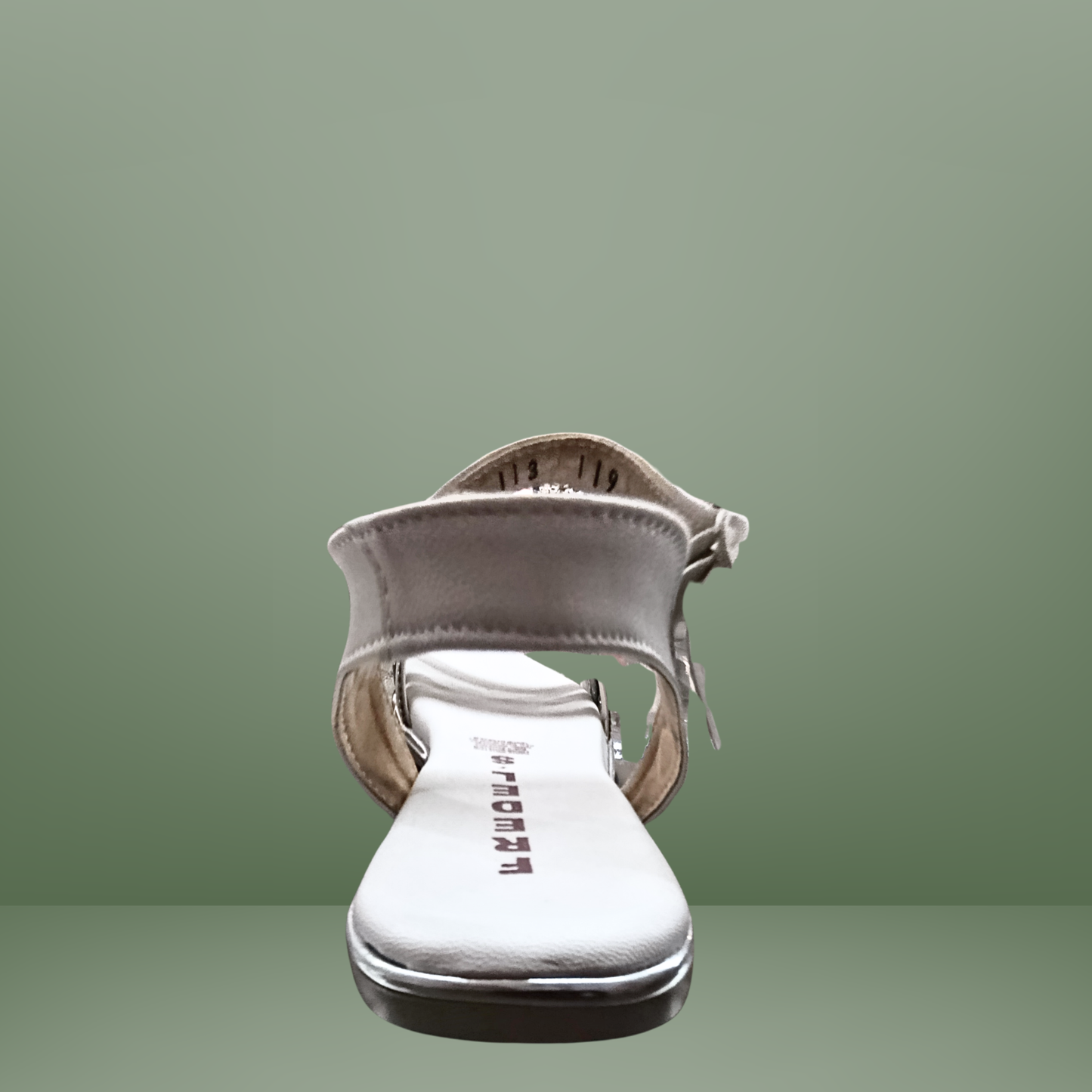 Sandalia plana con detalles de tira cruzada-Fredels 119