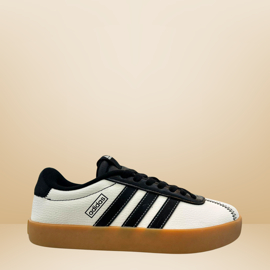 Tenis casuales adidas para dama -blanco franjas negras -JH8629