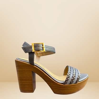 Sandalia Paulie para dama -Plomo-3771