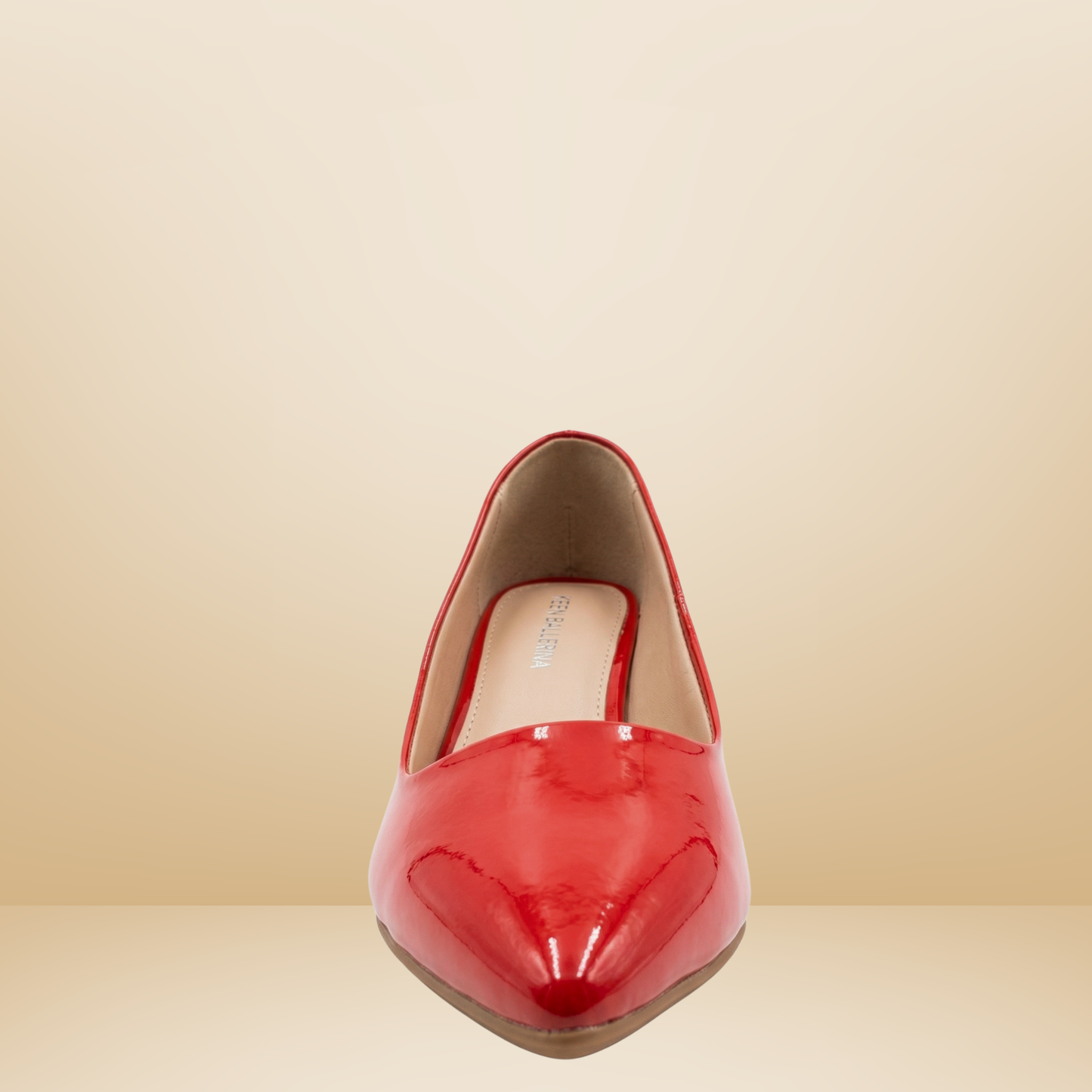Zapatilla de charol color rojo -Paulina-35501