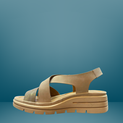 Sandalia para dama via urbana - Beige -28387-5