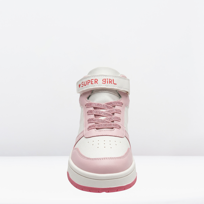Botin para niña con detalles en color rosa- Bm3226