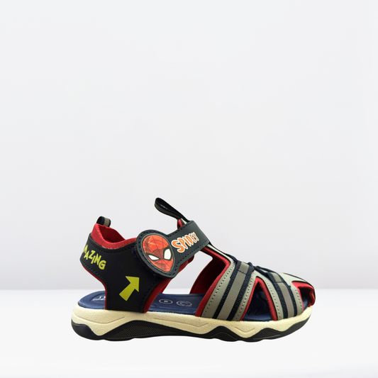 Sandalia spidey para niño gris buck-961513