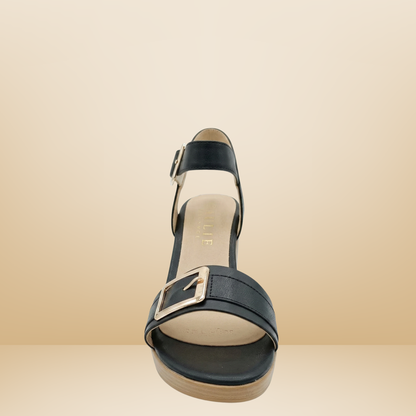 Sandalia con tacon tipo madera-Paulie 3769- hueso