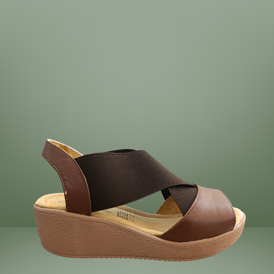 Sandalia Bonatto con plataforma- coñac-201