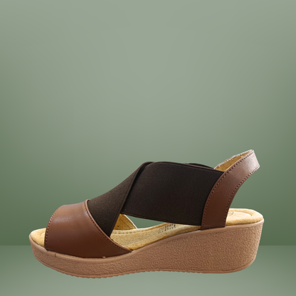 Sandalia Bonatto con plataforma- coñac-201