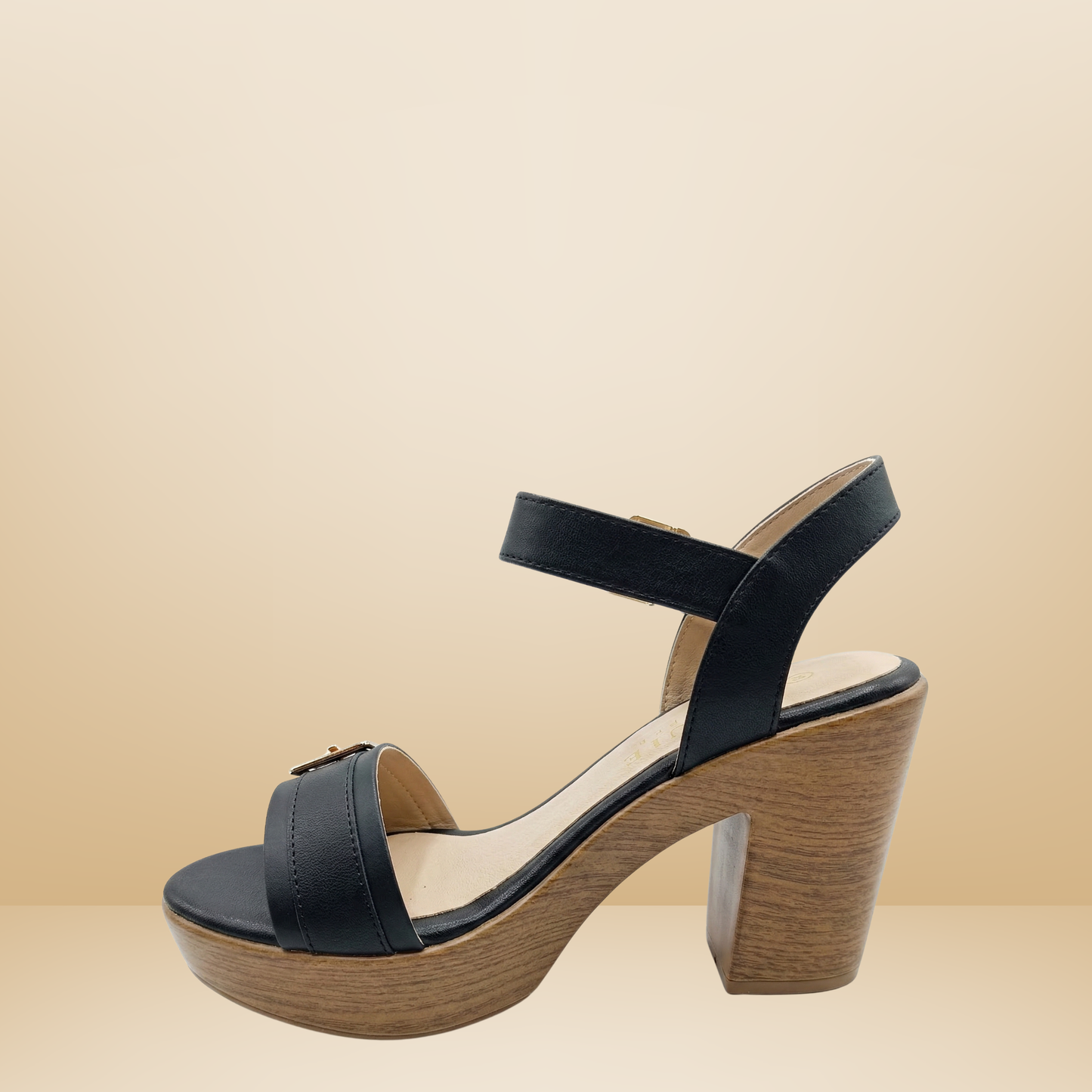 Sandalia con tacon tipo madera-Paulie 3769- hueso