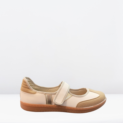 Balerina deportiva beige con velcro-Vavito-928001